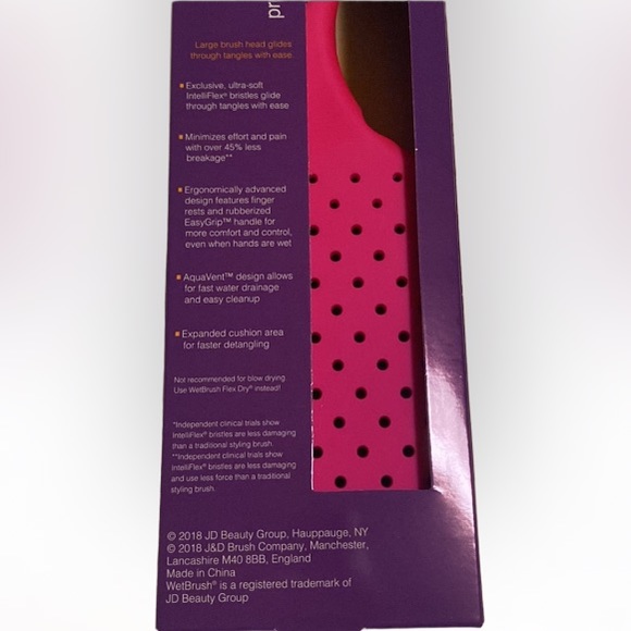 ❤️ Wet Brush Pro Paddle Detangler Brush Hot Pink New in Box - Picture 4 of 5